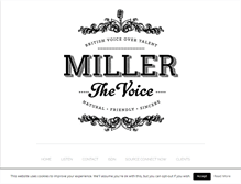 Tablet Screenshot of millerthevoice.com